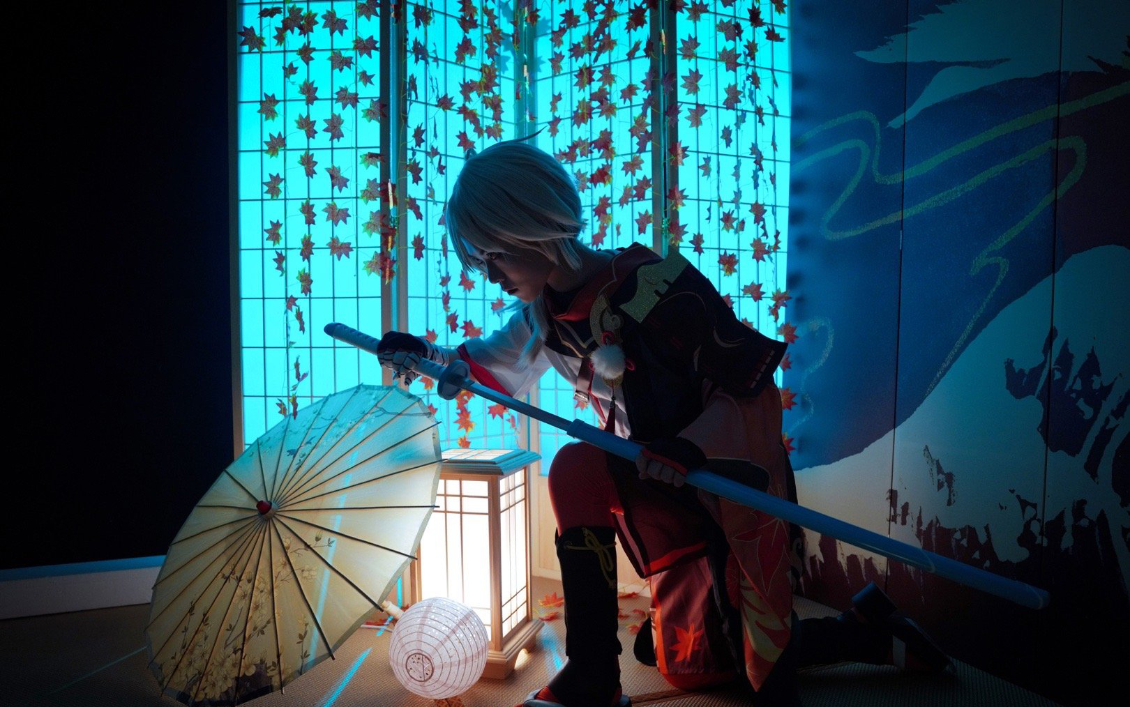 《原神》枫原万叶cosplay-cos扮之狐狸