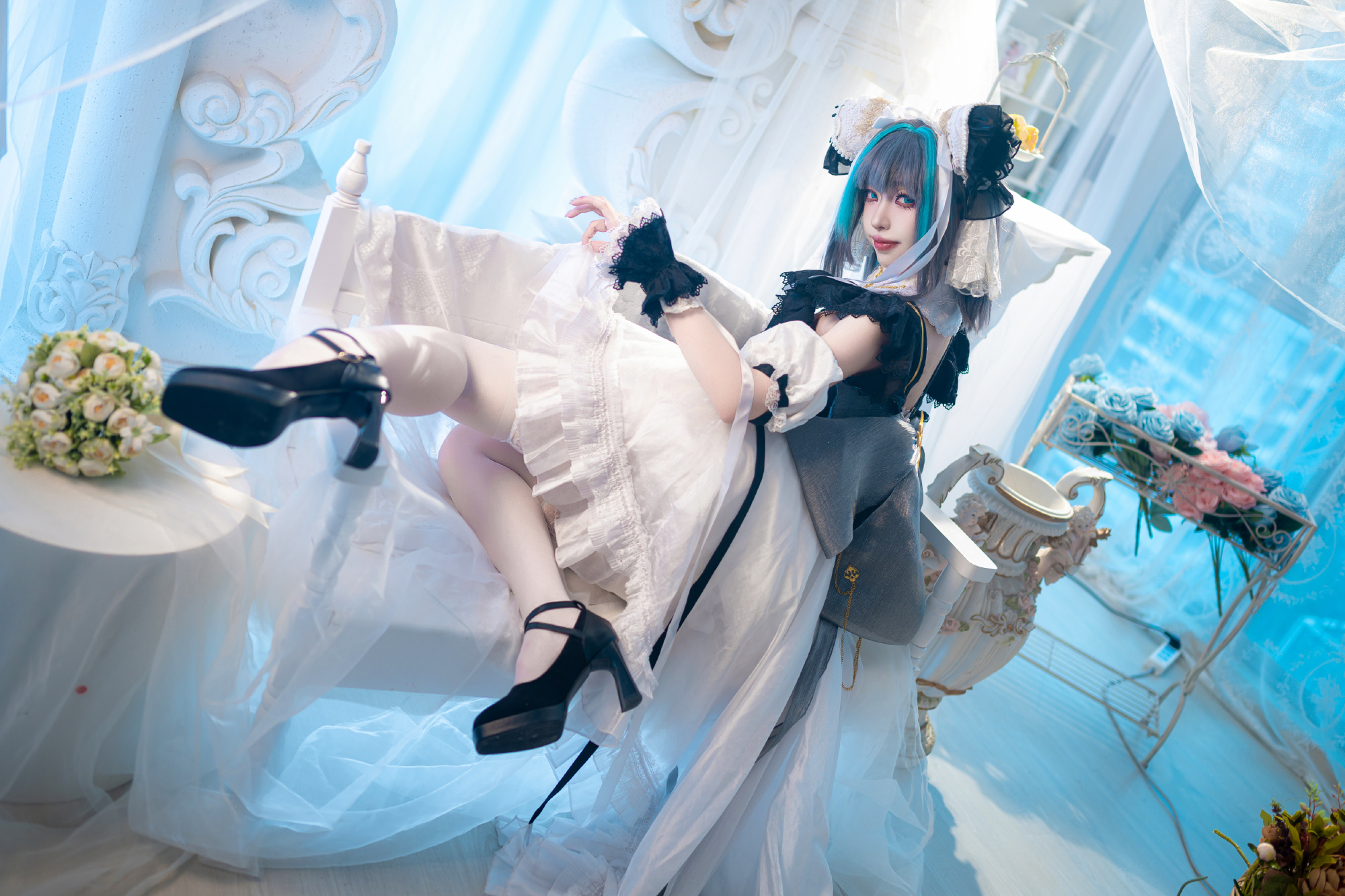 《碧蓝航线》柴郡cosplay-cos扮之狐狸