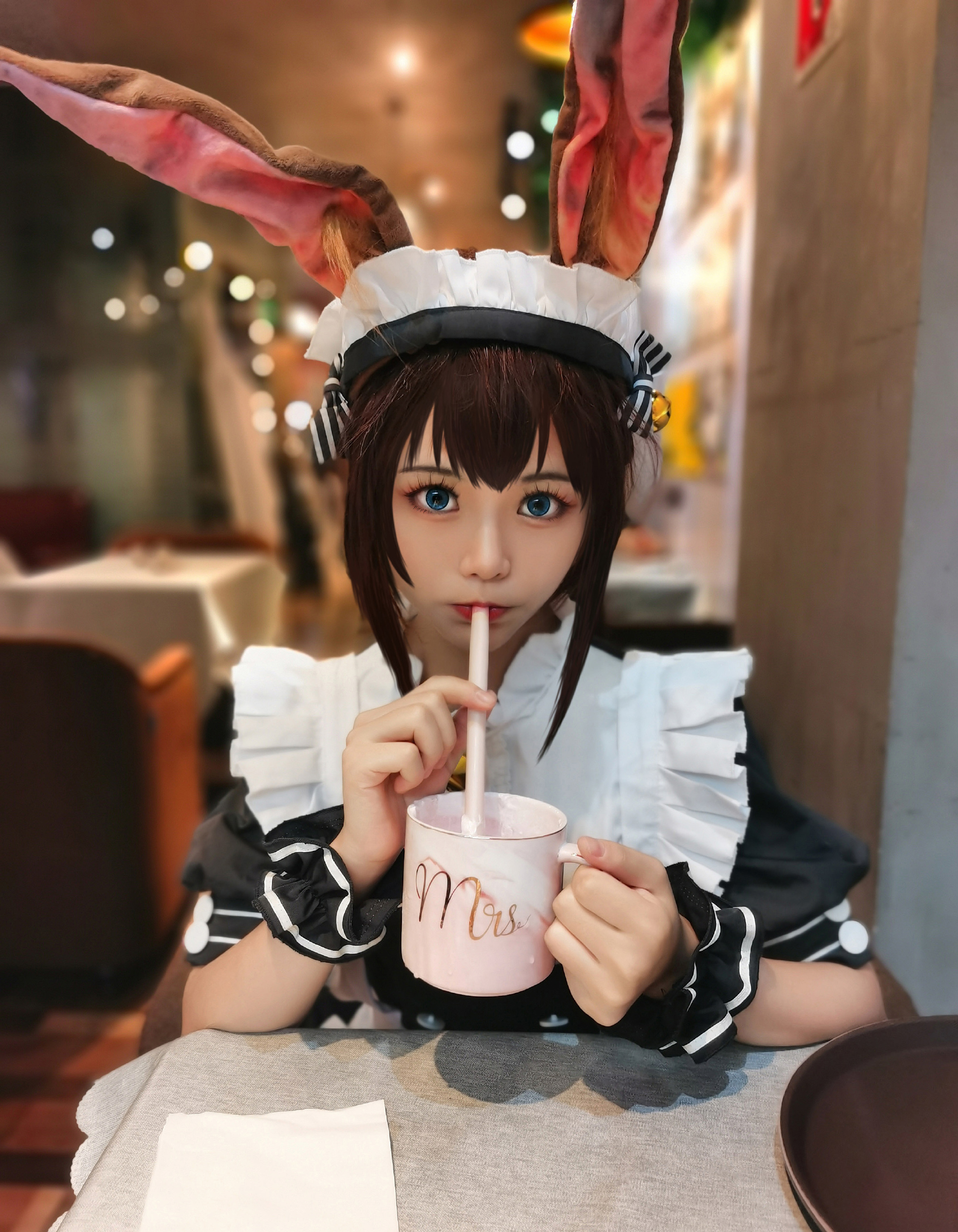 《明日方舟》阿米娅女仆cosplay-cos扮之狐狸