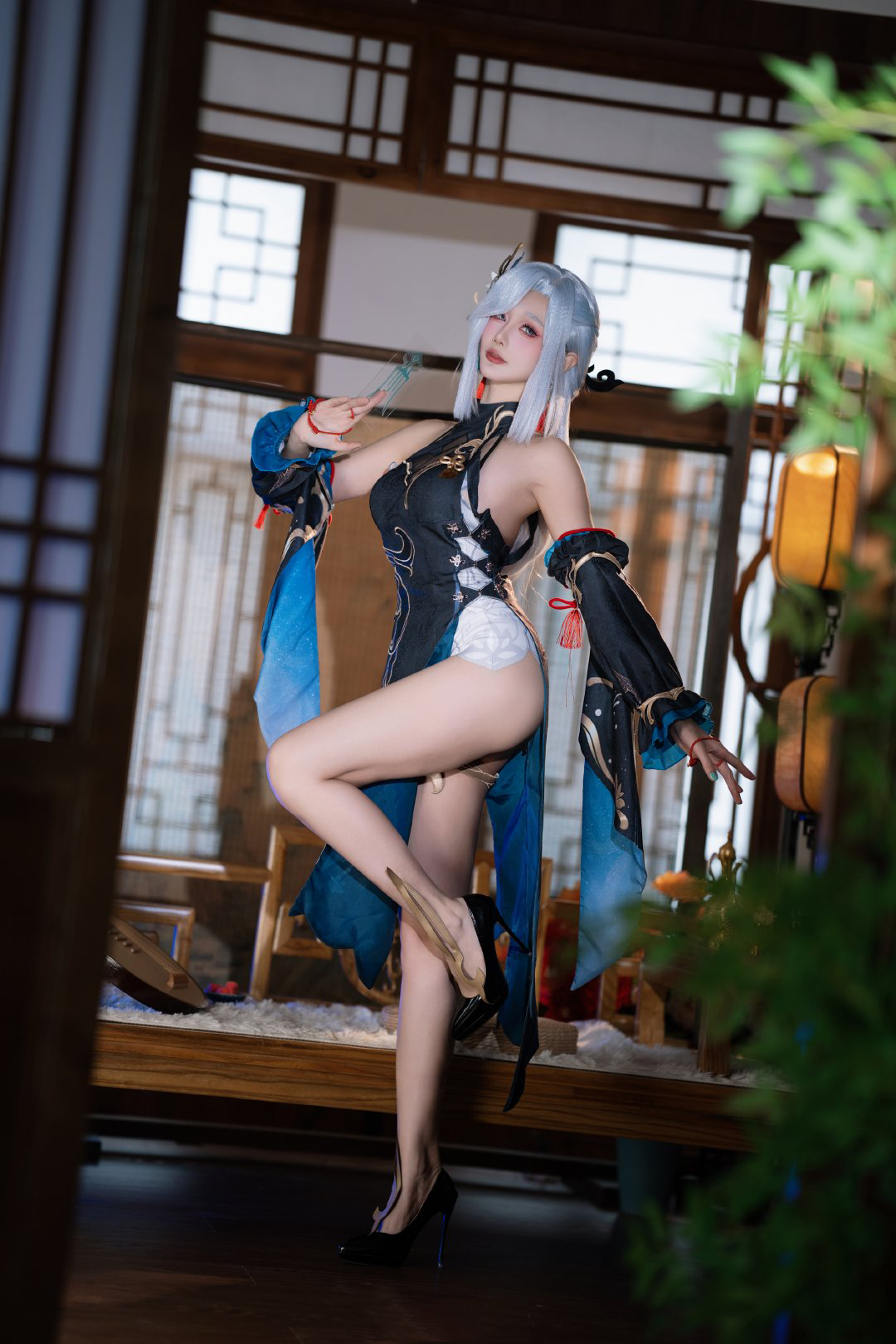 《原神》申鹤旗袍cosplay-cos扮之狐狸-二次元游戏知识平台