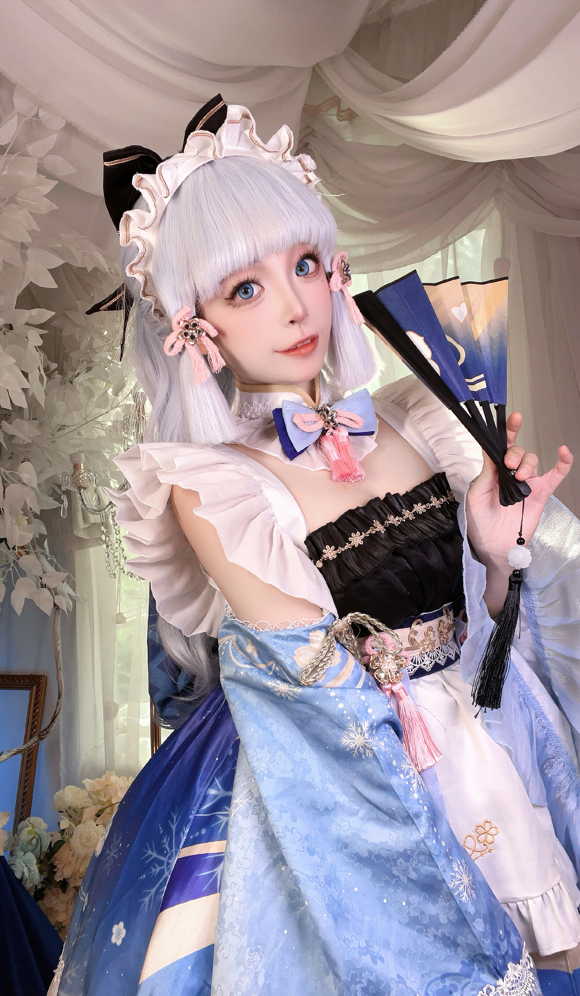 《原神》神里绫华女仆cosplay-cos扮之狐狸-二次元游戏知识平台