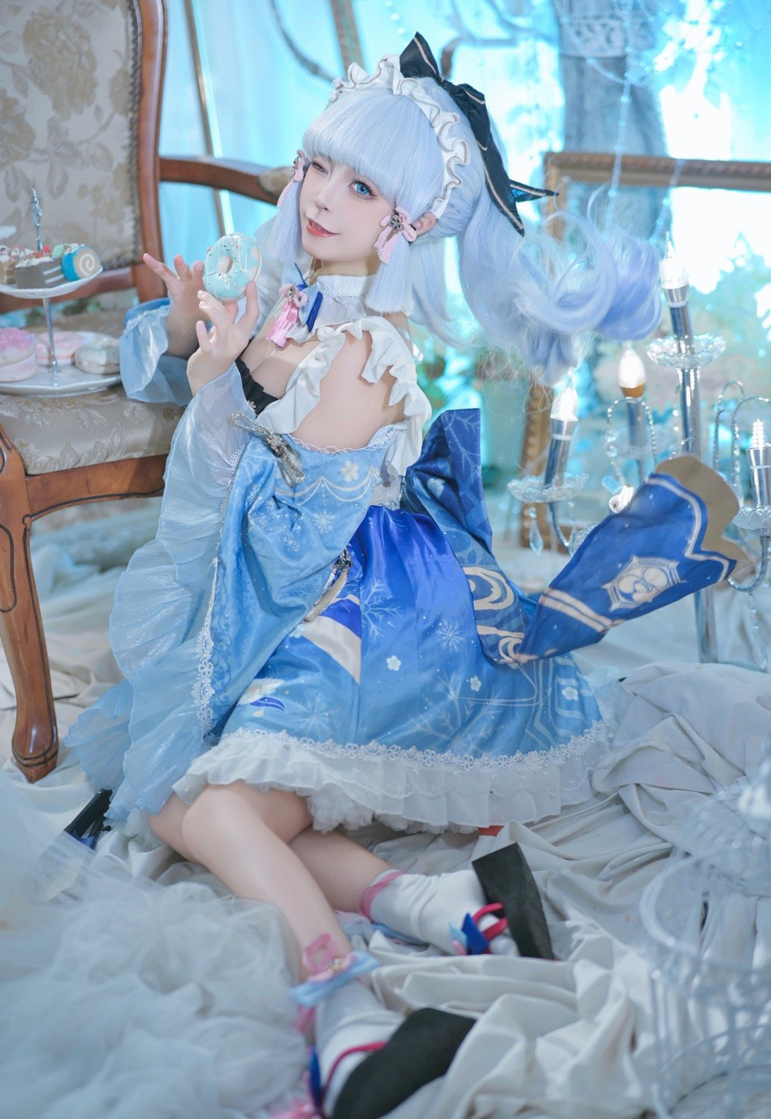 《原神》神里绫华女仆cosplay-cos扮之狐狸
