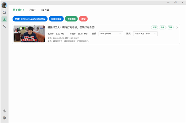 Bilidown(B站视频下载工具)