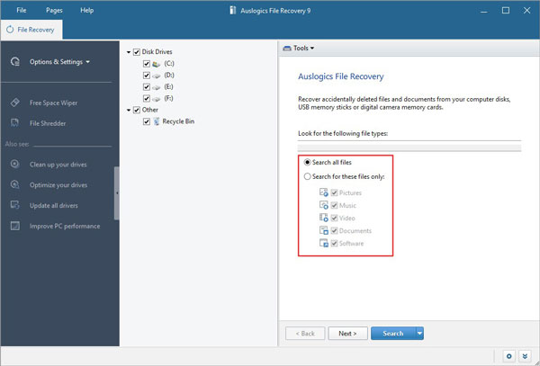 Auslogics File Recovery