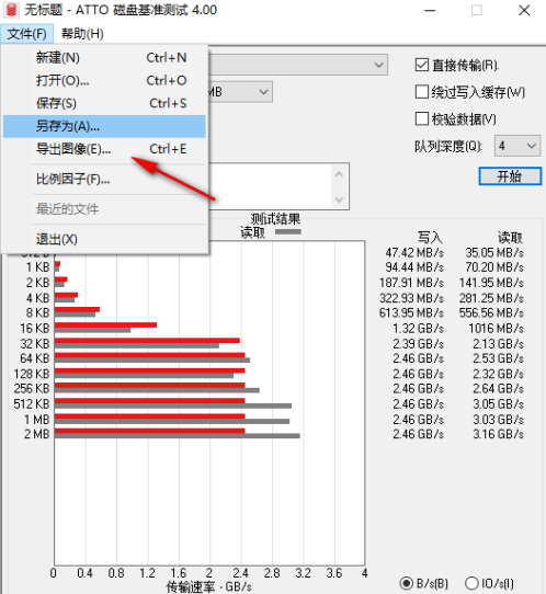 ATTO磁盘基准测试