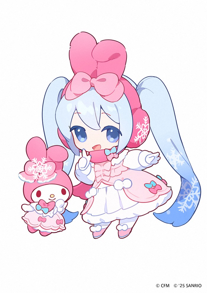 雪初音×三丽鸥插图欣赏-cos扮之狐狸-二次元游戏知识平台