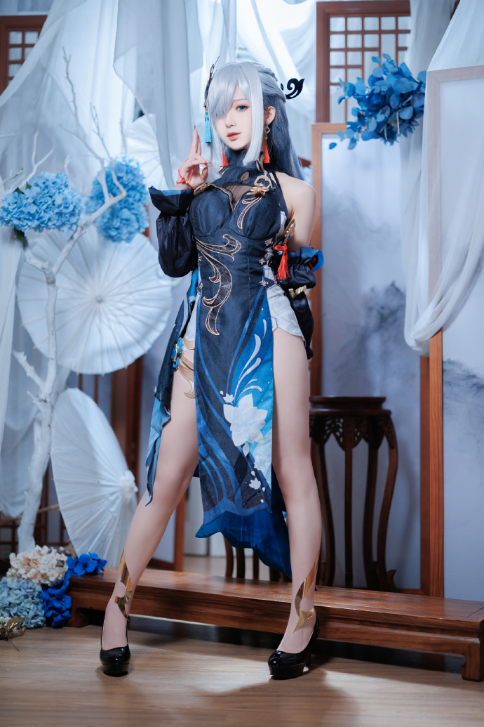 申鹤海灯节『冷花幽露』cos-cos扮之狐狸-二次元游戏知识平台