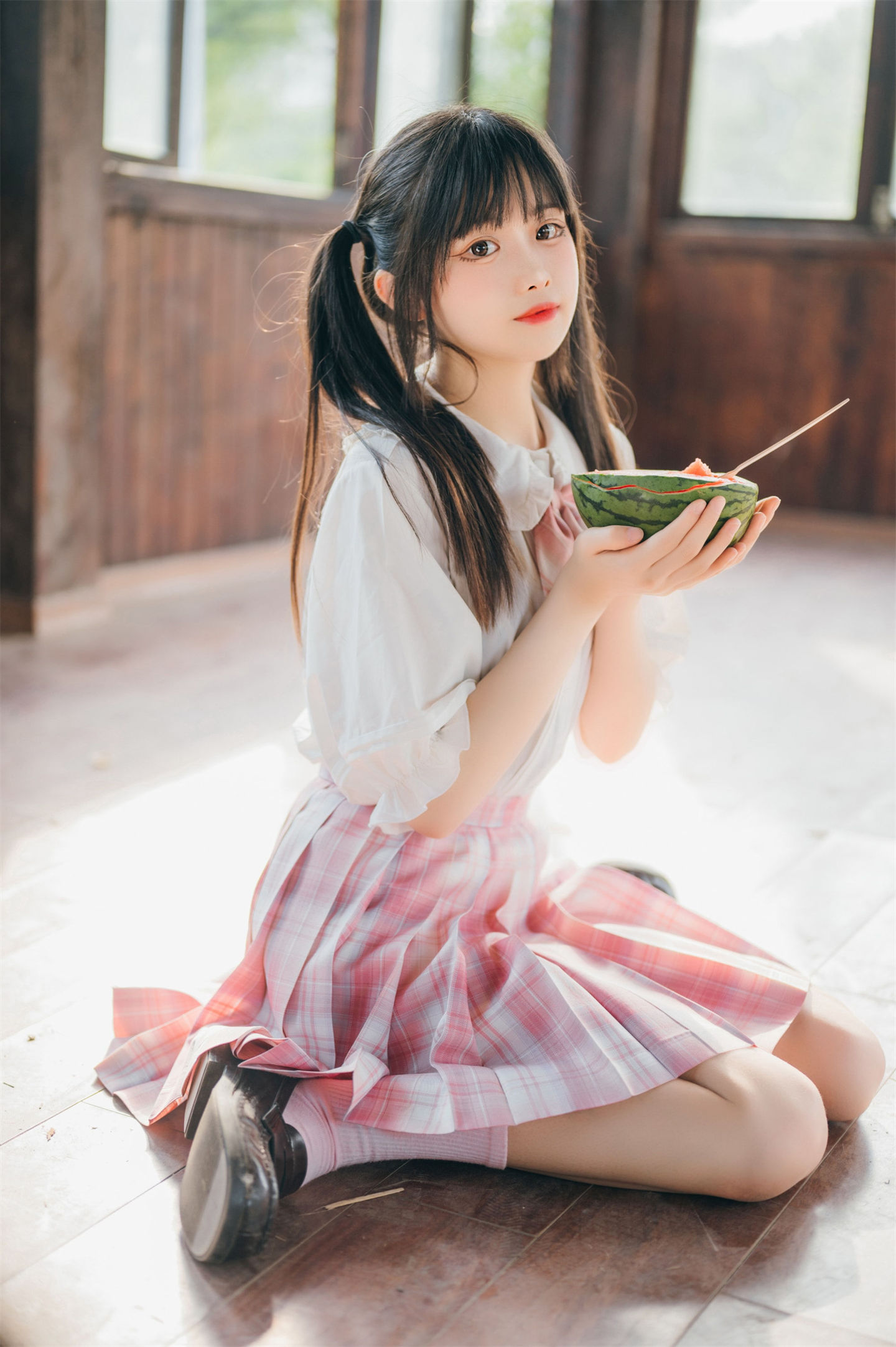 jk日常，夏天的西瓜-cos扮之狐狸-二次元游戏知识平台